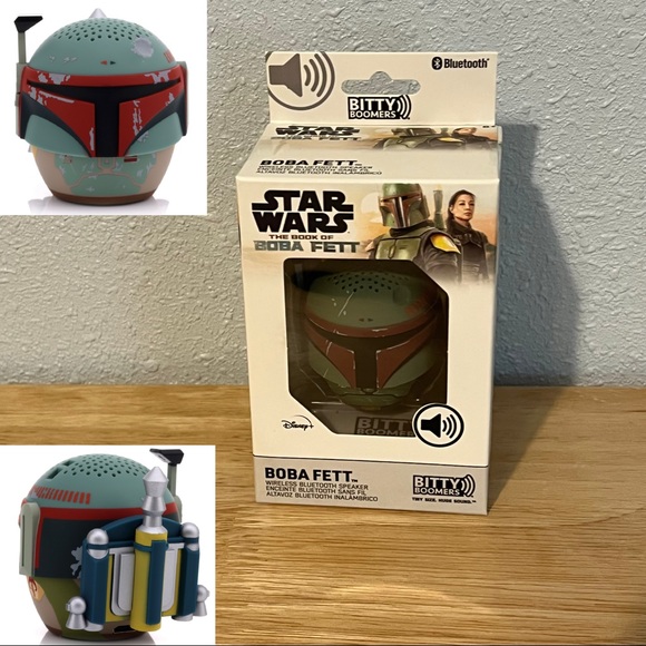 Star Wars Other - NIB Star Wars Boba Fett Bitty Boomers Disney+ Wireless Bluetooth Speaker